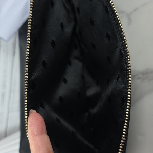 KATE SPADE BLACK PEBBLED LEATHER FLAP SHOULDER‎ CRPSSBODY BAG GUC - Picture 7 of 9